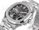 GR Factory Copy Patek Philippe Nautilus Charcoal Moonphase Dial Watch with Power Reserve (10)_th.jpg